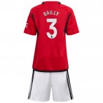 Günstige Fußballtrikots Manchester United Bailly 3 Kinder Heimtrikot 2023-24 Kurzarm